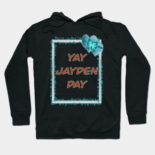 YAY JAYDEN DAY RED AND BLUE 1 NOVEMBER Hoodie